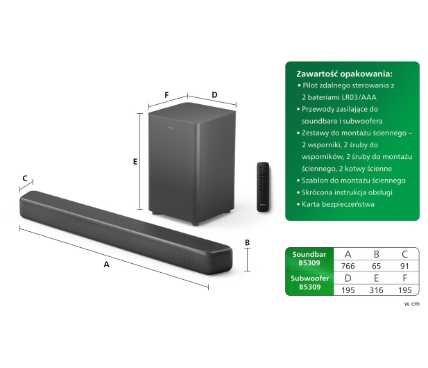 PHILIPS TAB5309 2.1 HDMI - 1283666 - zdjęcie 13